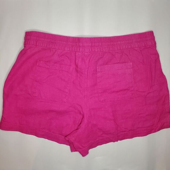Gap  Mid Rise Pull-On Linen-Blend Shorts Size L - Picture 3 of 7